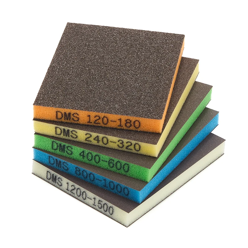 Barevná oboustranná brusná houba