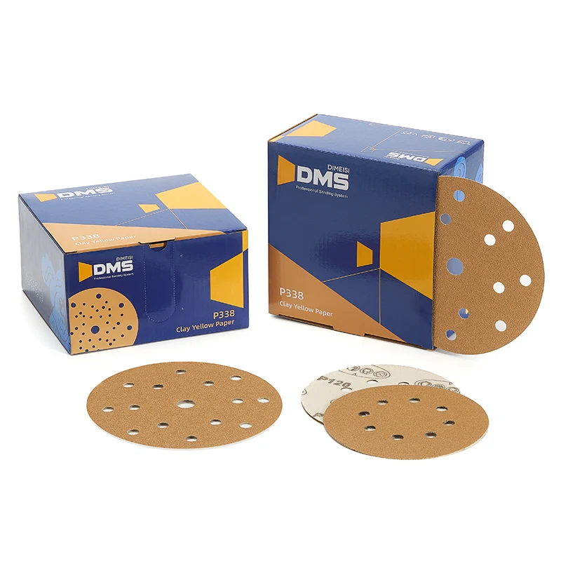 Hliněný žlutý brusný papír